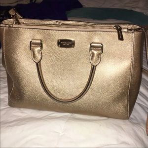 Michael Kors Champagne Satchel